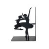 bookend ballerina black metal 28127D