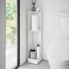 WC organizér s kolečky YAMAZAKI Tower 1489, bílý