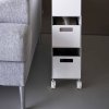 Multifunkční vozík s košíky YAMAZAKI Tower 10015, bílý