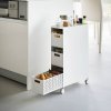 Multifunkční vozík s košíky YAMAZAKI Tower 10015, bílý