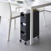 Multifunkční vozík s košíky YAMAZAKI Tower 10016, černý