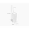 EasyStore™ Gloss White Concealed Toilet Roll Holder Dimensions (7000005) full