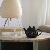 teapot wake cat black ceramic 28143C