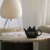teapot wake cat black ceramic 28143C3