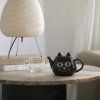 teapot wake cat black ceramic 28143C5