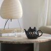teapot wake cat black ceramic 28143C6