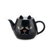 teapot wake cat black ceramic 28143D2