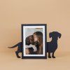 photo frame teckel vertical black metal 28210B