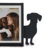 photo frame teckel vertical black metal 28210D2