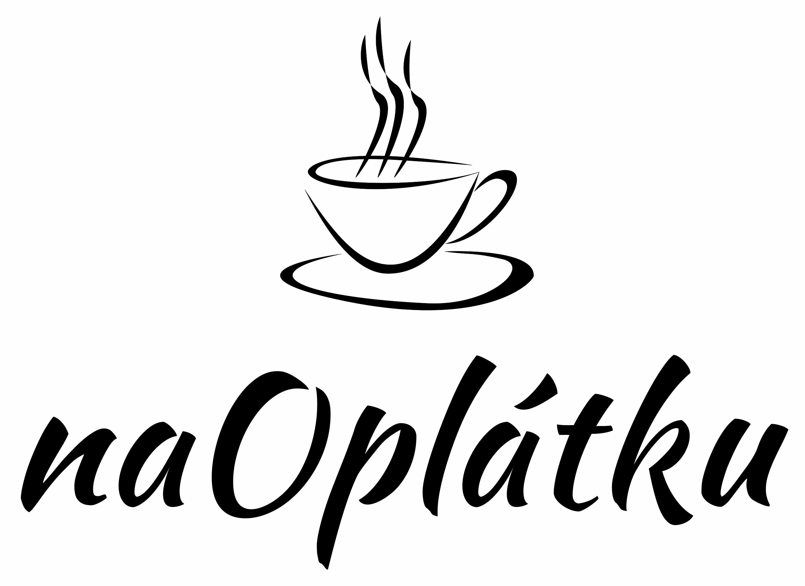 Logo naOplátku so šálkou kávy
