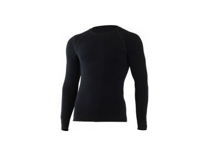 LASTING WOLF pánské triko, merino vlna, 230g, černé L/XL, XXL/3XL