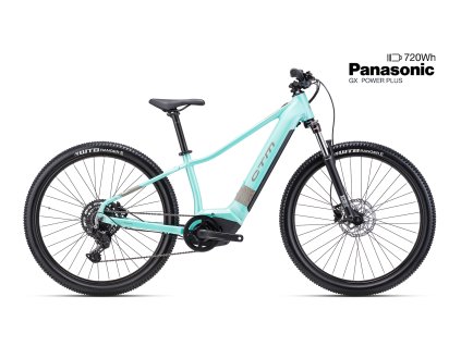 Horské elektrokolo CTM RUBY GX 29", světle tyrkysová perleť/ šedá