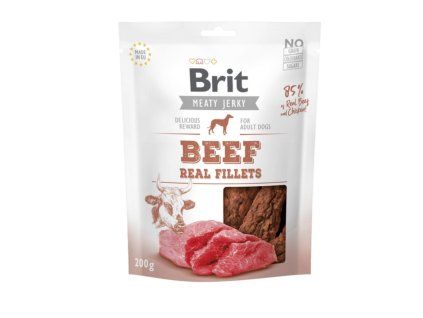 Brit Jerky Beef Fillets 200g