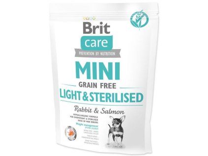 Brit Care Mini GF Light & Sterilised Rabbit & Salmon 400 g