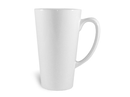 Bílý velký hrnek Latté