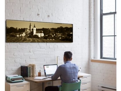 Panoramatický fotoobraz na plátně, sépie - NaPlatne.cz