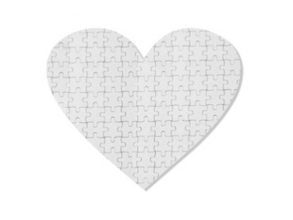 Puzzle srdce 19x18 cm 76 dílků