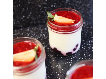 panna cotta čtverec