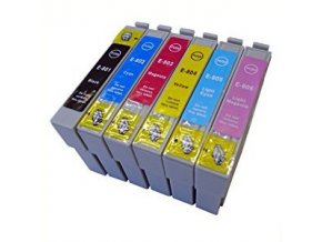 Epson, T0807, C13T08074011, T0801, T0802, T0803, T0804, T0805, T0806 kompatibilní náplně 6 kusů
