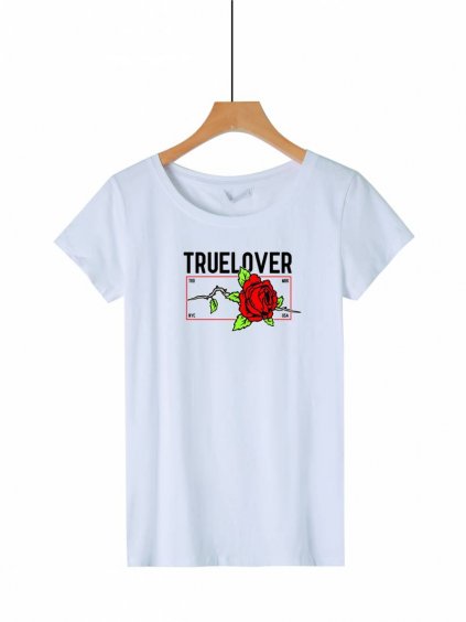 Dámské tričko Truelover s růží WPO-P4513 - více barev
