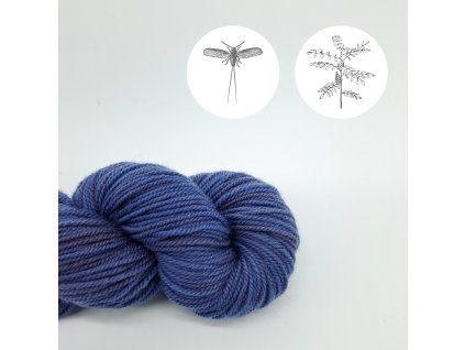 Merino příze LISA Falkland - indigo šelak - 50g