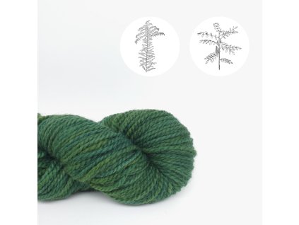 Vlněná příze RONJA - zlatobýl/indigo 100g