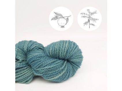 Vlněná příze RONJA - granátovník indigo 100g