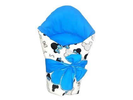 Zavinovačka Mickey modrá se stuhou