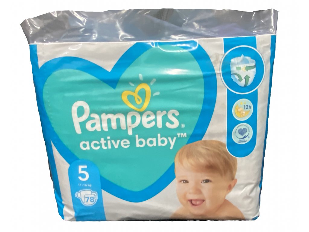 Pampers Active baby 5 Junior (11-16 kg) 78 ks