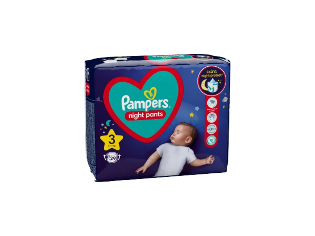 Pampers Night Pants 3, (6 11kg) 29 ks Nappy