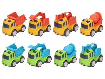 84869 auto stavebni stroje 17 cm assort