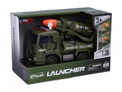 85220 auto vojenske s raketou a efekty 19 cm