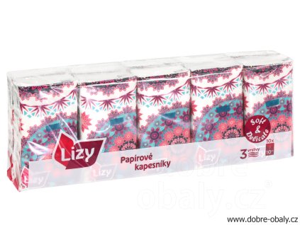 99827 linteo lizy papirove kapesnicky 10x10ks fol 3vrstve