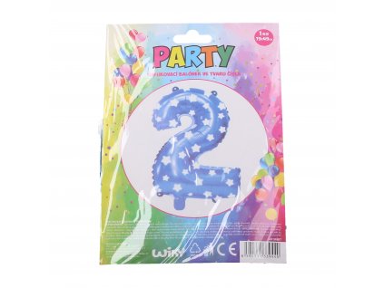 67661 balonek nafukovaci cislo 2 modry