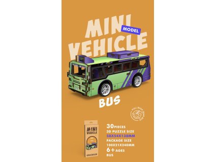 94857 3d puzzle drevene autobus 14 cm