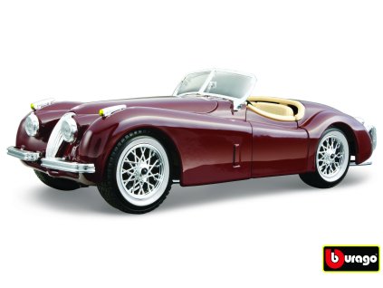 86195 bburago 1 24 jaguar xk 120 roadster 1951 red