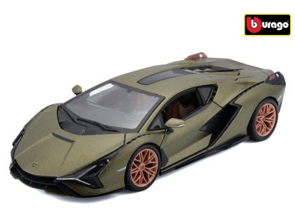 86204 bburago 1 24 plus lamorghini sian fkp37 green