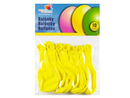 77042 balonek nafukovaci sada 10ks zlute 26cm