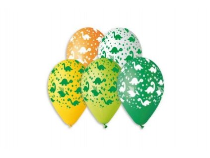 76694 balonek nafukovaci sada 5ks dino