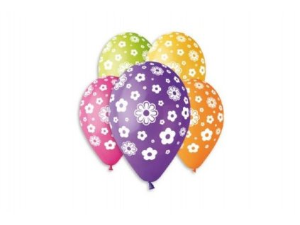 69551 balonek nafukovaci sada 5ks kvetiny
