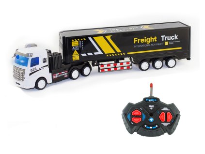 104301 kamion rc na dalkove ovladani cerny 41 cm