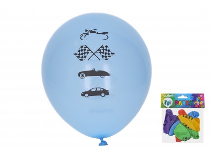 82427 balonek nafukovaci 30 cm sada 5ks auta