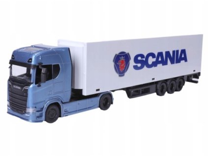 105390 bburago 1 43 truck with trailer scania 770 s white trailer scania