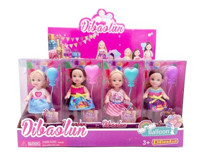 97520 panenka s balonkem 11 cm