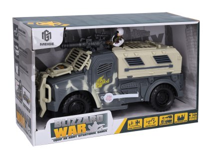 100956 vojenske auto s efekty 31 cm
