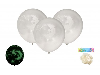 70856 balonek nafukovaci 30cm sada 6ks svitici ve tme