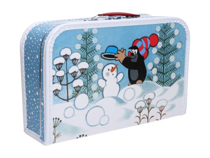 105186 krtek detsky kufr krtek a snehulak 35cm