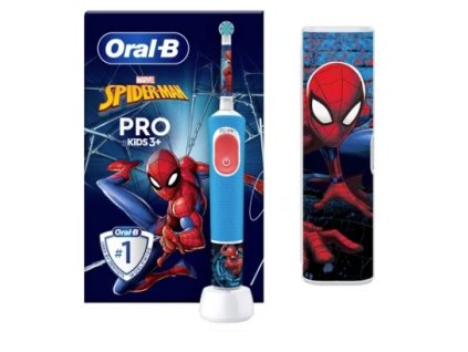 106243 oral b vitality pro kids spiderman elektricky zubni kartacek pouzdro