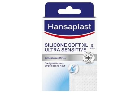107473 hansaplast naplasti silicone soft ultra sensitive xl 5 ks