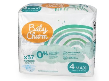 103074 baby charm super dry flex vel 4 maxi 7 14 kg 37 ks